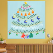 クリスマスツリー キャンバスプリント (インサイチュ (リビング))