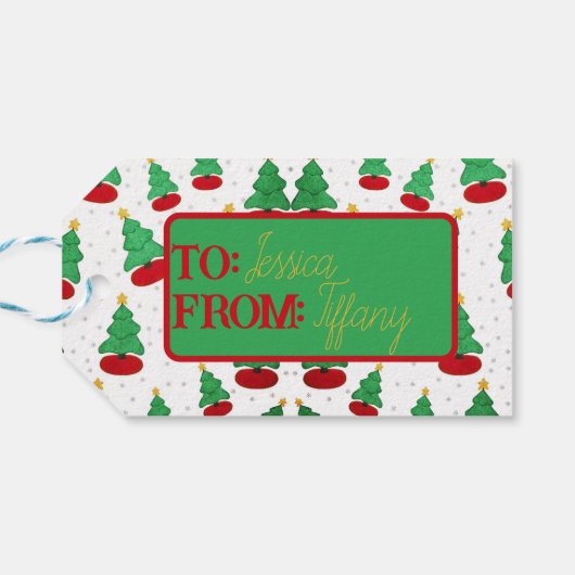 クリスマスツリー ギフトタグ (裏面横)