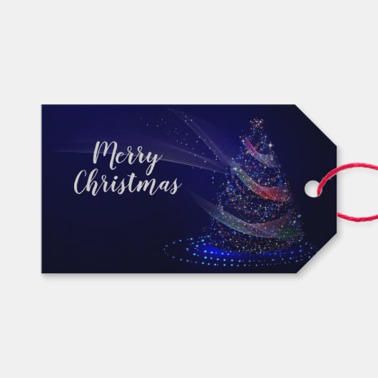 クリスマスツリー ギフトタグ (正面(横))