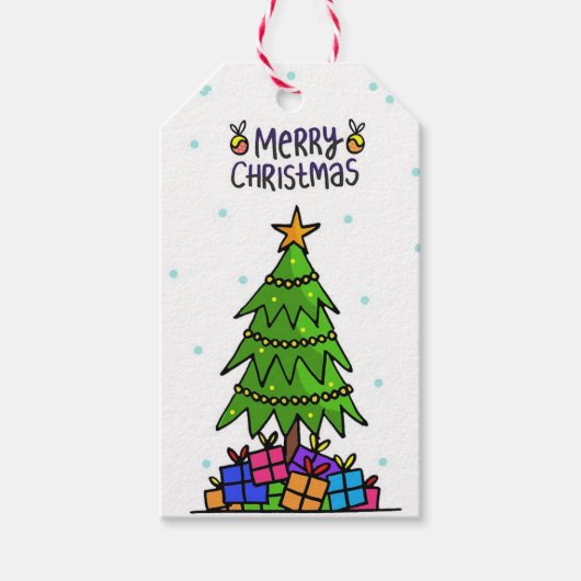 クリスマスツリー ギフトタグ (正面)