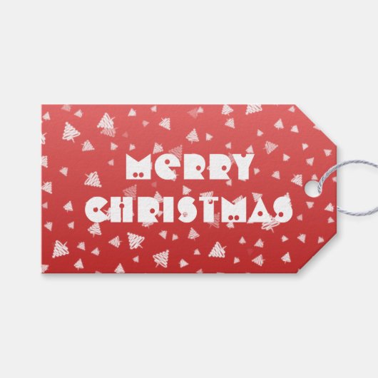 クリスマスツリー ギフトタグ (正面(横))