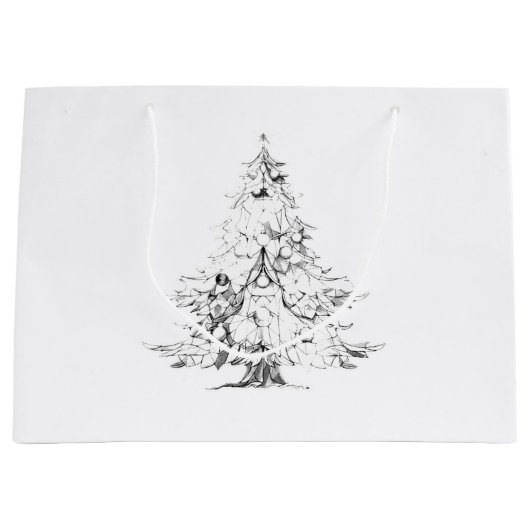 クリスマスツリー ギフトバッグ スタイル デザイン (正面)