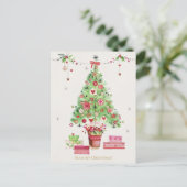 クリスマスツリー&ギフトフェスティバル企業のホリデイ ポストカード (スタンド正面)