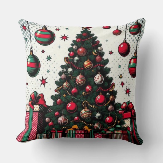 クリスマスツリー クッション (正面)