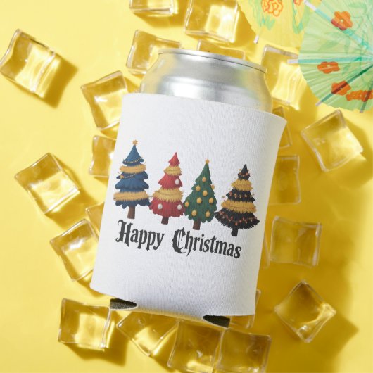 クリスマスツリー クリスマスの楽しい休日 グランジ 缶クーラー (インサイチュ 夏)