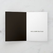 クリスマスツリー、クリスマスグリーティング カード (内部)