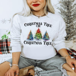 クリスマスツリー クリスマスツリー スウェットシャツ