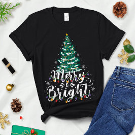 クリスマスツリー、クリスマスティーメリー、ブライト Tシャツ
