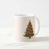 クリスマスツリー, クリスマス, シンプル コーヒーマグカップ (正面右)