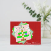 クリスマスツリー-クリスマスSudoku シーズンポストカード (スタンド正面)