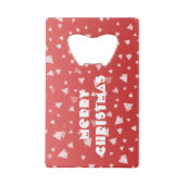 クリスマスツリー クレジットカード栓抜き (正面)