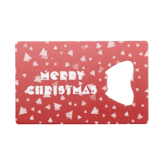 クリスマスツリー クレジットカード栓抜き (正面(横))