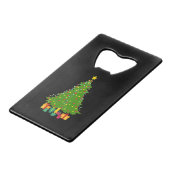 クリスマスツリー クレジットカード栓抜き (正面アングル)