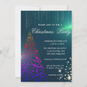 クリスマスツリー,グリーンクリスマス会社のパーティー 招待状 (正面)