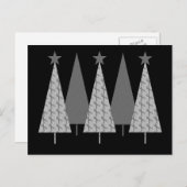 クリスマスツリー – グレーリボン脳がん シーズンポストカード (正面/裏面)