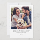 クリスマスツリー コケッタ リボン 写真 シーズンカード (裏面)