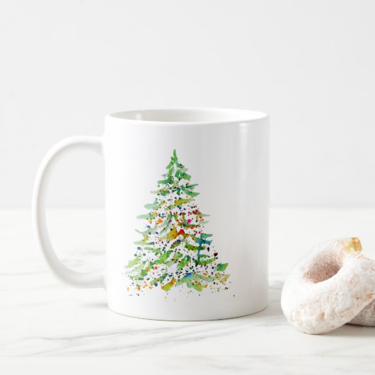 クリスマスツリー コーヒーマグカップ (ドーナツ)