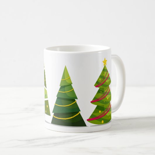 クリスマスツリー コーヒーマグカップ (正面右)
