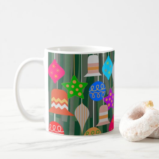 クリスマスツリー コーヒーマグカップ (ドーナツ)