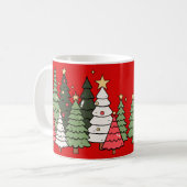 クリスマスツリー コーヒーマグカップ (正面左)