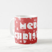 クリスマスツリー コーヒーマグカップ (正面左)