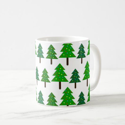 クリスマスツリー コーヒーマグカップ (正面右)