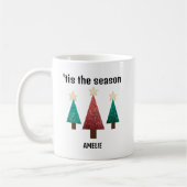  クリスマスツリー  コーヒーマグカップ (左)