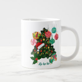 クリスマスツリー コーヒーマグ | 祝祭のホリデーカップ ジャンボコーヒーマグカップ