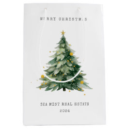 クリスマスツリー コーポレート ミディアムペーパーバッグ