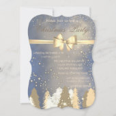 クリスマスツリー, ゴールドリボン  カンパニークリスマスパーティー 招待状 (正面)