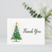 クリスマスツリー サンキューカード (スタンド正面)