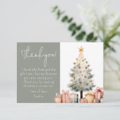 クリスマスツリー サンキューカード (スタンド正面)