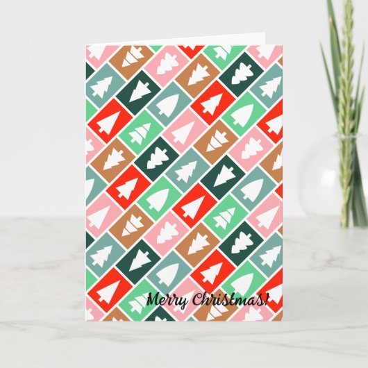 クリスマスツリー サンキューカード (正面)