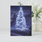 クリスマスツリー サンキューカード (スタンド正面)