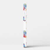 クリスマスツリー、サンタ:水彩パターン。 Case-Mate iPhoneケース (裏面 / 左)