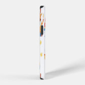 クリスマスツリー、サンタ: 水彩パターン iPhoneケース (右側面)