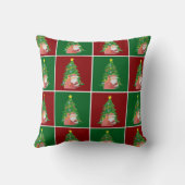 クリスマスツリー |サンタ |赤い緑 クッション (裏面)