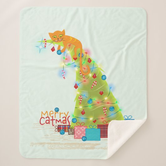 クリスマスツリー シェルパブランケット (正面)