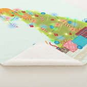 クリスマスツリー シェルパブランケット (3/4)