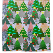 クリスマスツリー！ シャワーカーテン (正面)