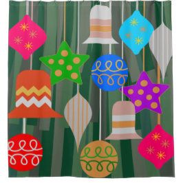 クリスマスツリー シャワーカーテン