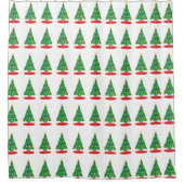 クリスマスツリー シャワーカーテン (正面)