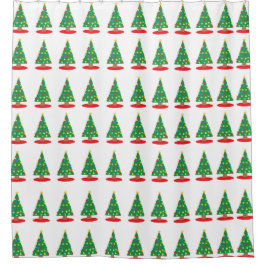 クリスマスツリー シャワーカーテン