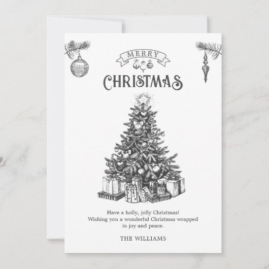 クリスマスツリー シーズンカード (正面)