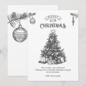 クリスマスツリー シーズンカード (正面/裏面)