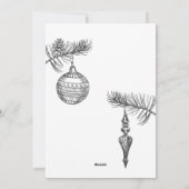 クリスマスツリー シーズンカード (裏面)