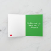 クリスマスツリー シーズンカード (内部)