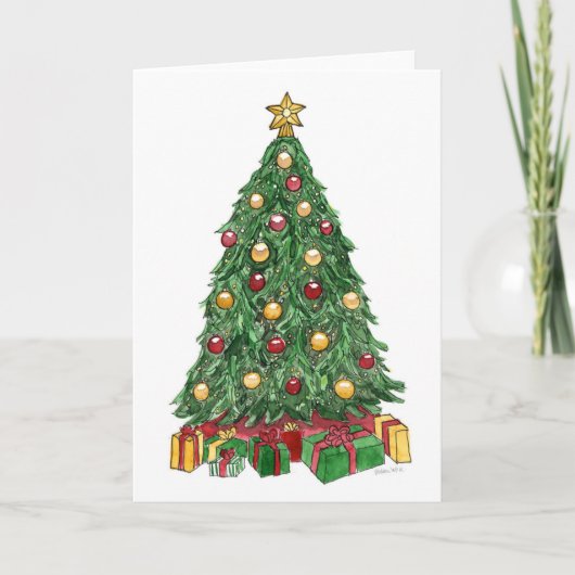 クリスマスツリー シーズンカード (正面)