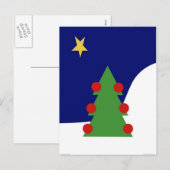 クリスマスツリー シーズンポストカード (正面/裏面)