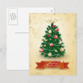 クリスマスツリー シーズンポストカード (正面/裏面)